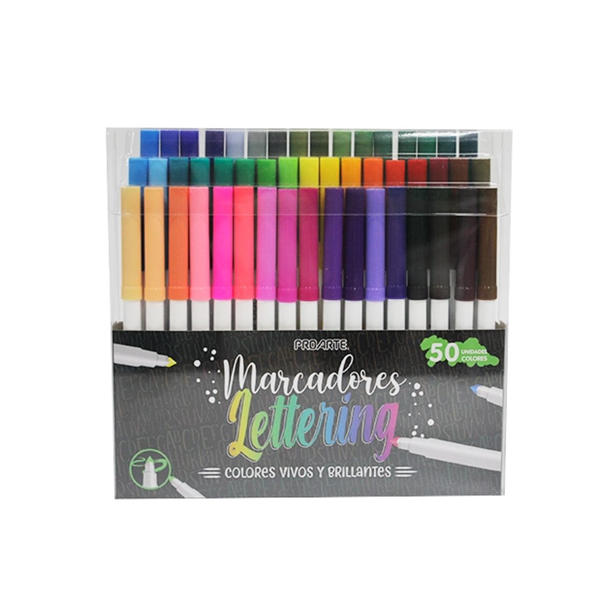 NEWTREE - Plumon Doble Punta Para Lettering 50pcs