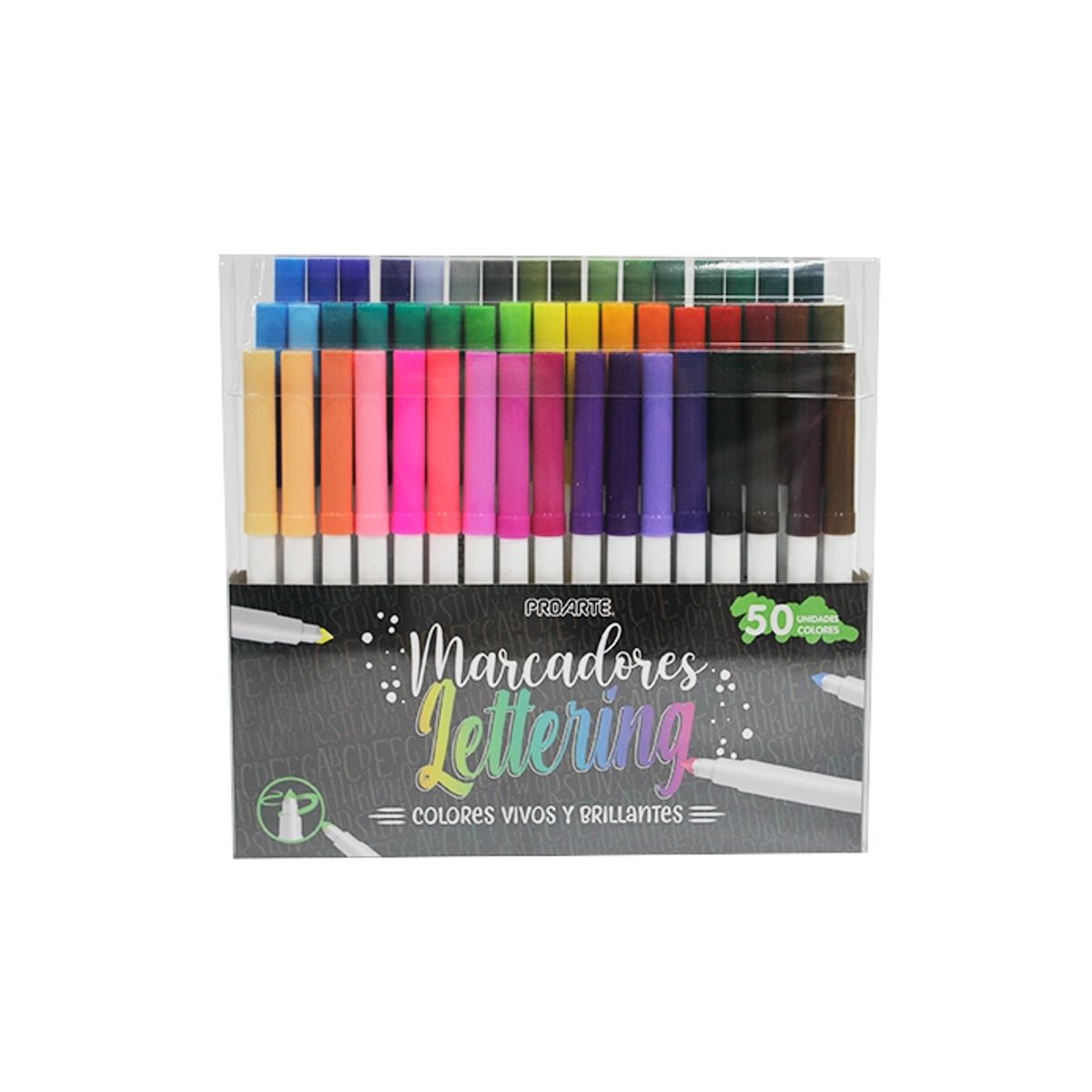 NEWTREE - Plumon Doble Punta Para Lettering 50pcs