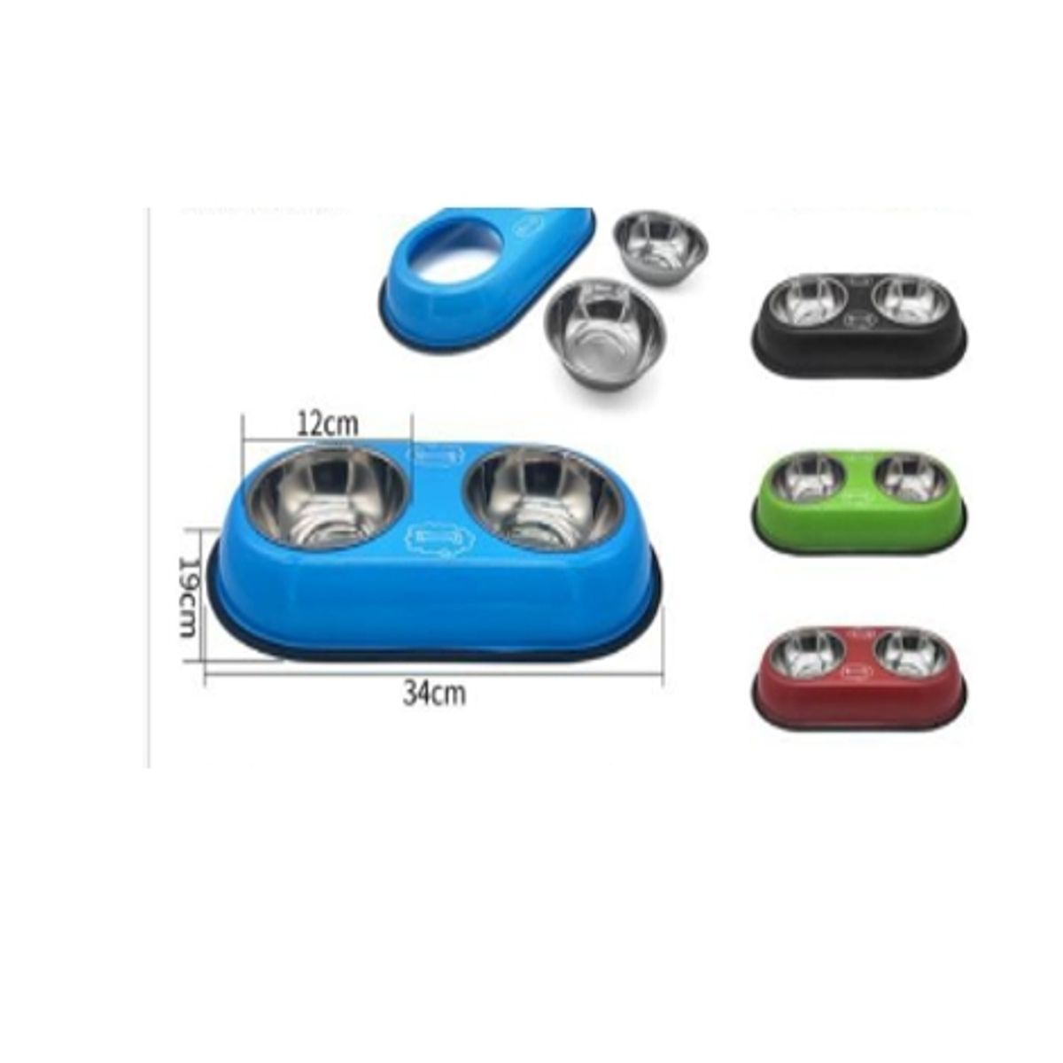 GENERICO - Bowl Para Perro Comida 34cm Color Verde