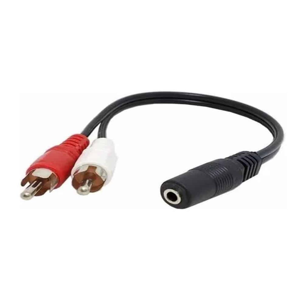 GENERICO - Cable de audio Plug Jack 35mm hembra a 2x RCA macho