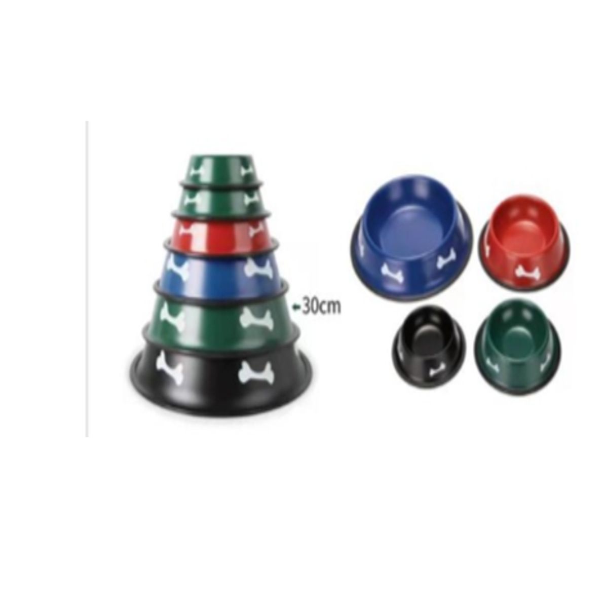 GENERICO - Bowl Para Perro Comida 30cm Colores Surtidos