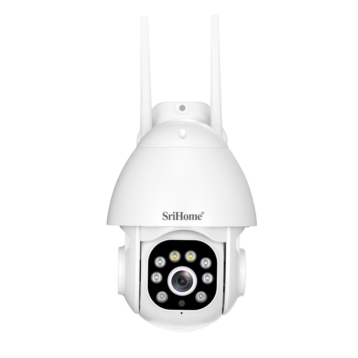 SRIHOME - Cámara IP WIFI 3MP 1296P Srihome SH039B Luz LED y Sirena