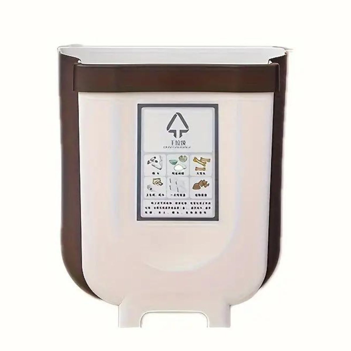 GENERICO - Papelera de Basura Plegable de Plástico de 9 Kilos