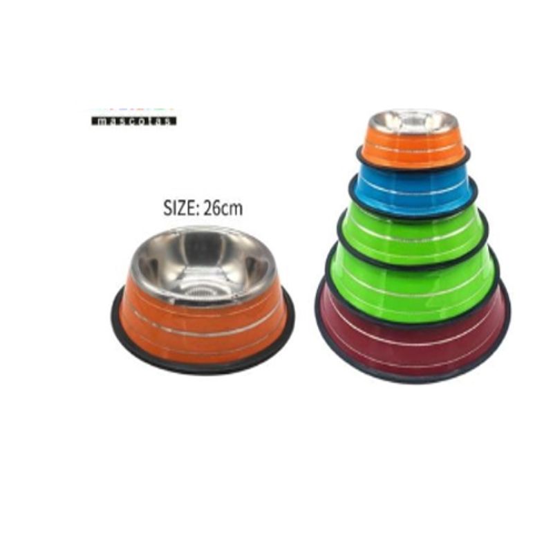 GENERICO - Bowl Para Perro Comida Colores Surtidos 26cm