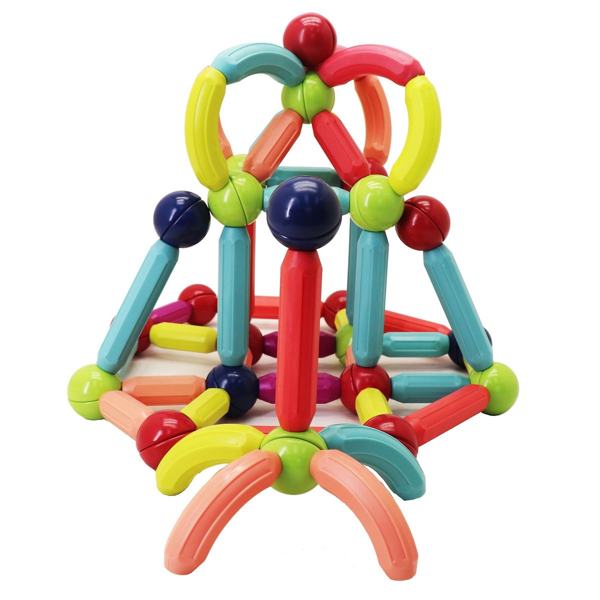 MAGNESCAPE - Juguete Bastones Magnéticos de Construcción - 92 Piezas