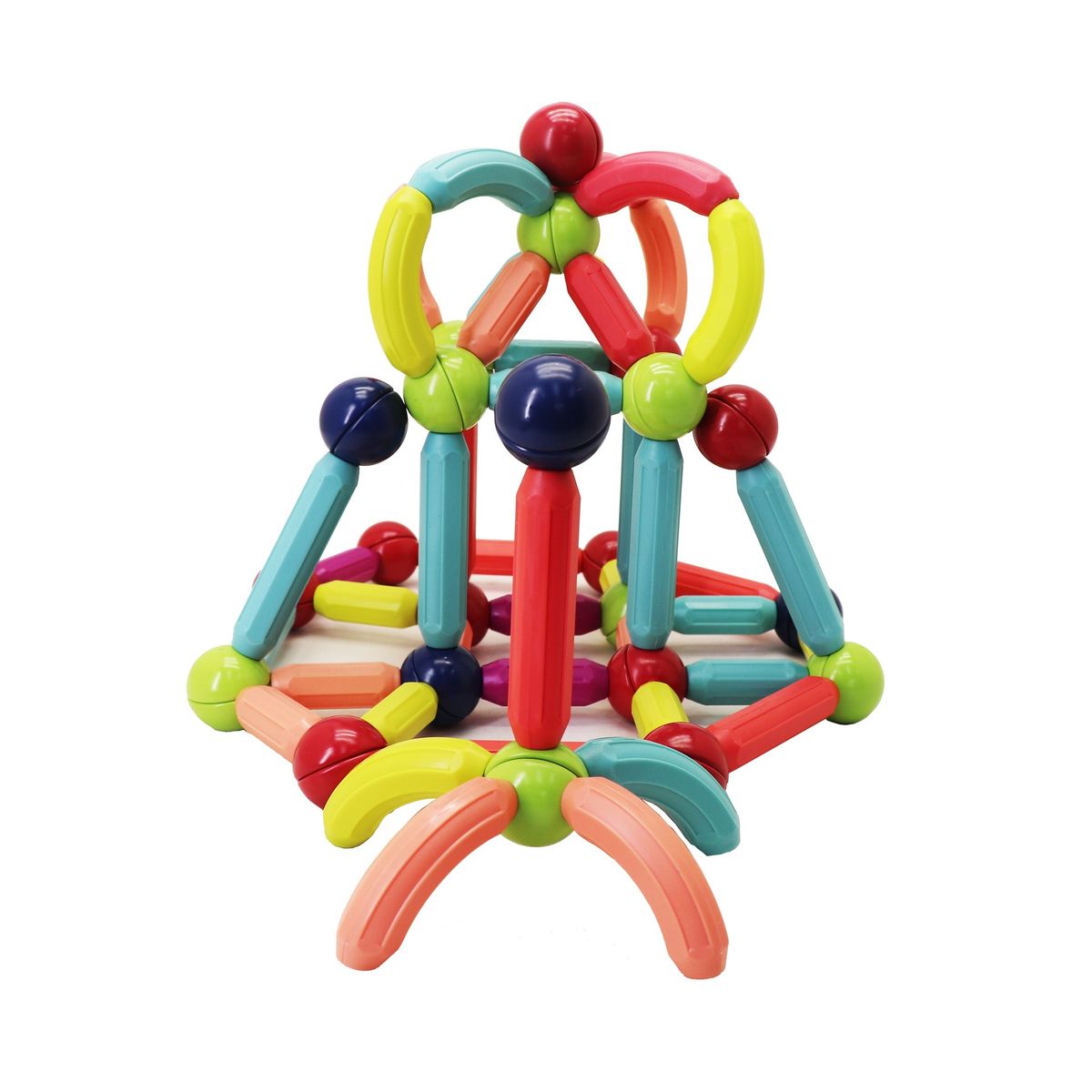 MAGNESCAPE - Juguete Bastones Magnéticos de Construcción - 92 Piezas