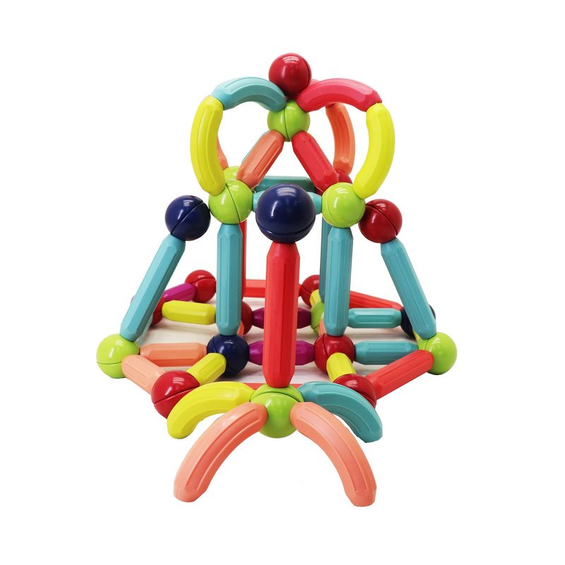 MAGNESCAPE - Juguete Bastones Magnéticos de Construcción - 92 Piezas