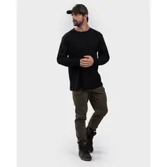 GNOMO - Polera Ural Waffle Manga Larga Hombre