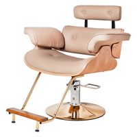 Silla de peluquería hidráulica nude con madera