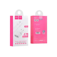 HOCO - CARGADOR COMPLETO 18W PARA IPHONE DUAL USB