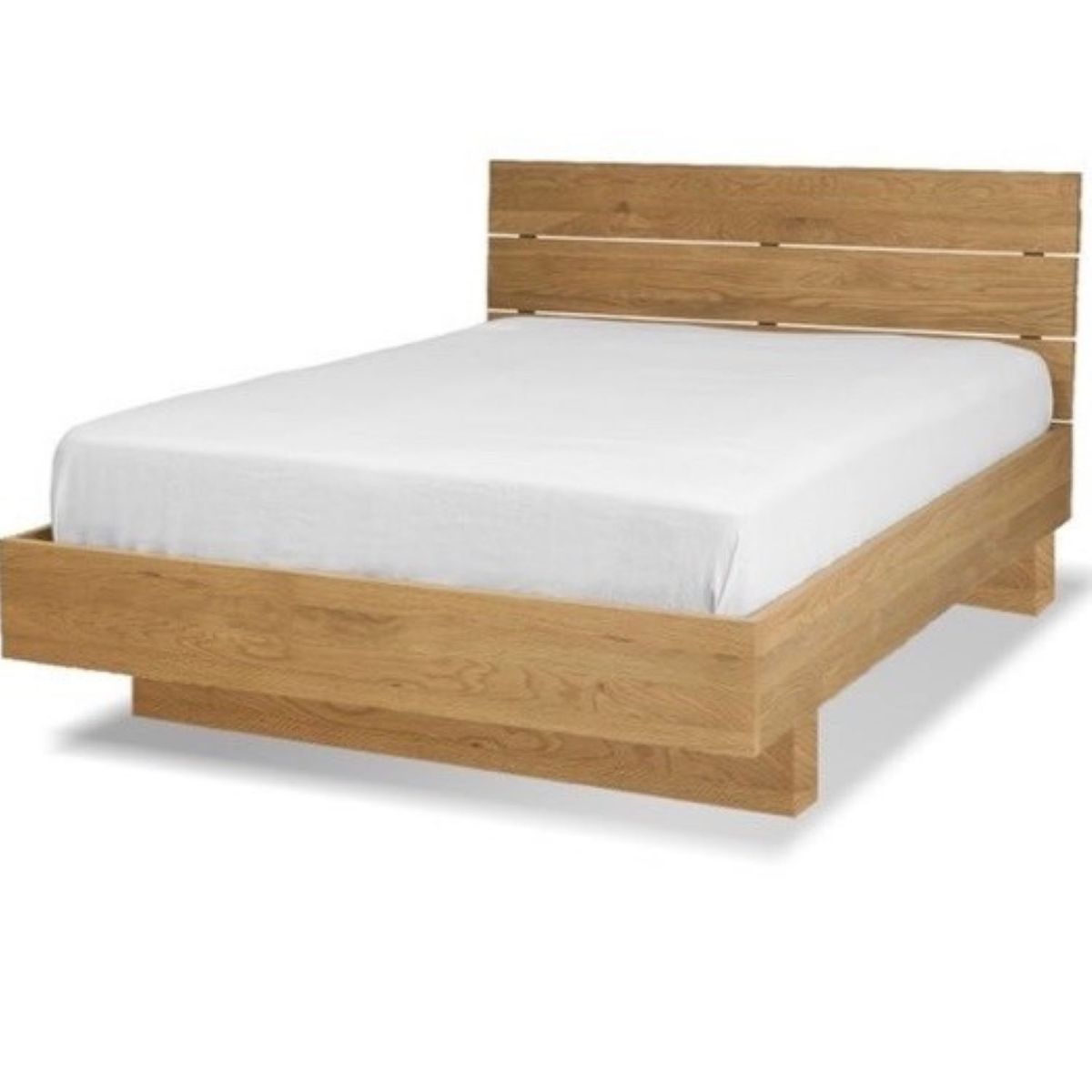 GENERICO - Cama Omi color miel de plaza y media