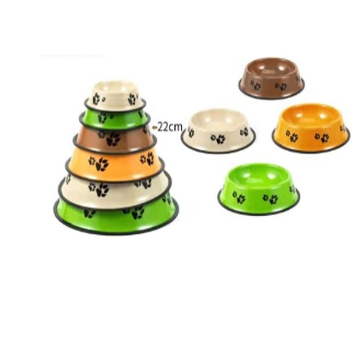 GENERICO - Bowl Para Perro Comida Colores Surtidos 22cm