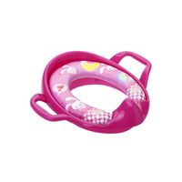 Adaptador para WC Suave y Acolchonado con Asas Bebé Rojo