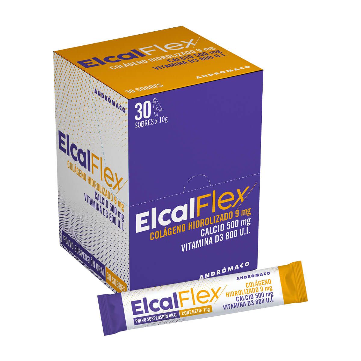 ANDROMACO - Elcal Flex (30 sachets 9 gr) - Colageno hidrolizado