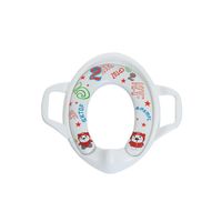 Adaptador para WC Suave y Acolchonado con Asas Bebé Blanco