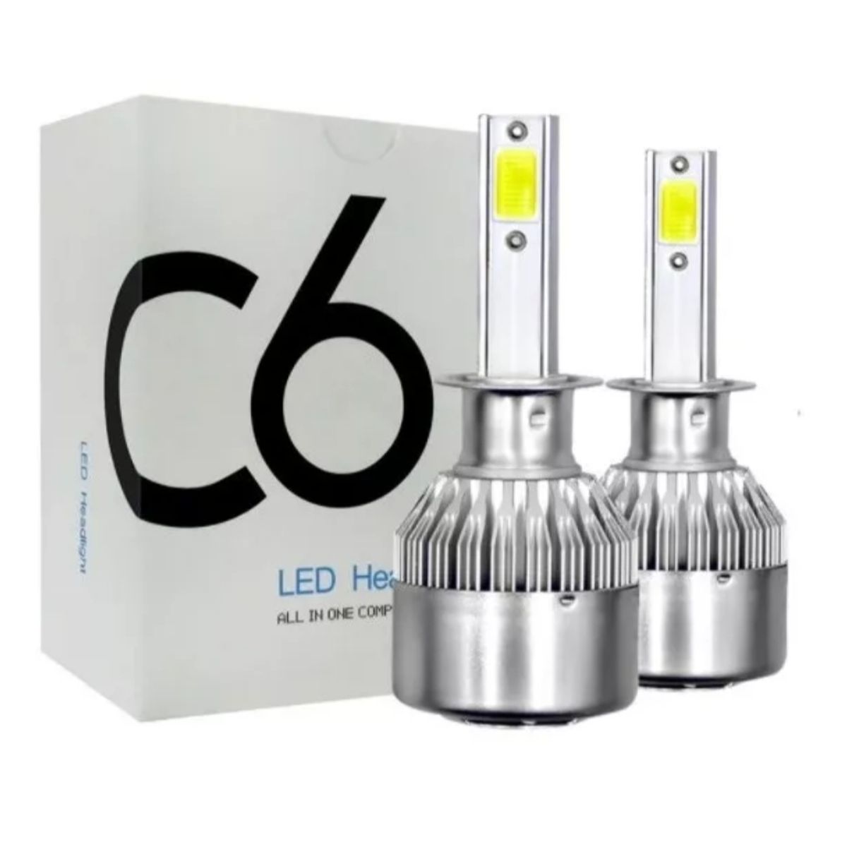 GENERICO - Kit Turbo De Foco Led H1 3800lm 36w Luz Blanca