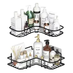GENERICO - Set 2 Esquinero Organizador Ducha Baño Adhesivo Inoxidable