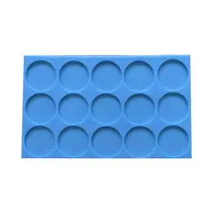 GENERICO - Molde Set 15 Placas Circulares 5cm S/O Para Resina Epóxica