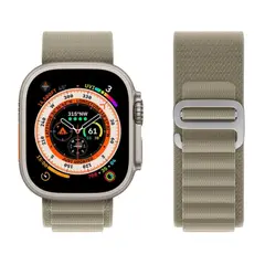 GAOR - Correa Estilo Alpinismo Outdoor Para Apple Watch/watch Ultra - Oliva.