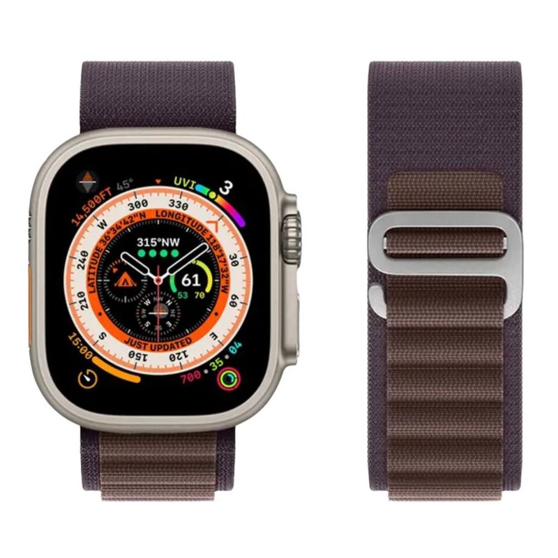 GAOR - Correa Estilo Alpinismo Outdoor Para Apple Watch/watch Ultra - Índigo