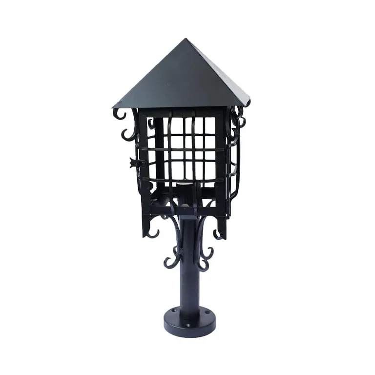 FAROL COLONIAL PILASTRA - Negro