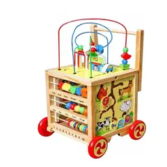 U BUY - Correpasillo Andador De Madera Didáctico Tonos Pastel