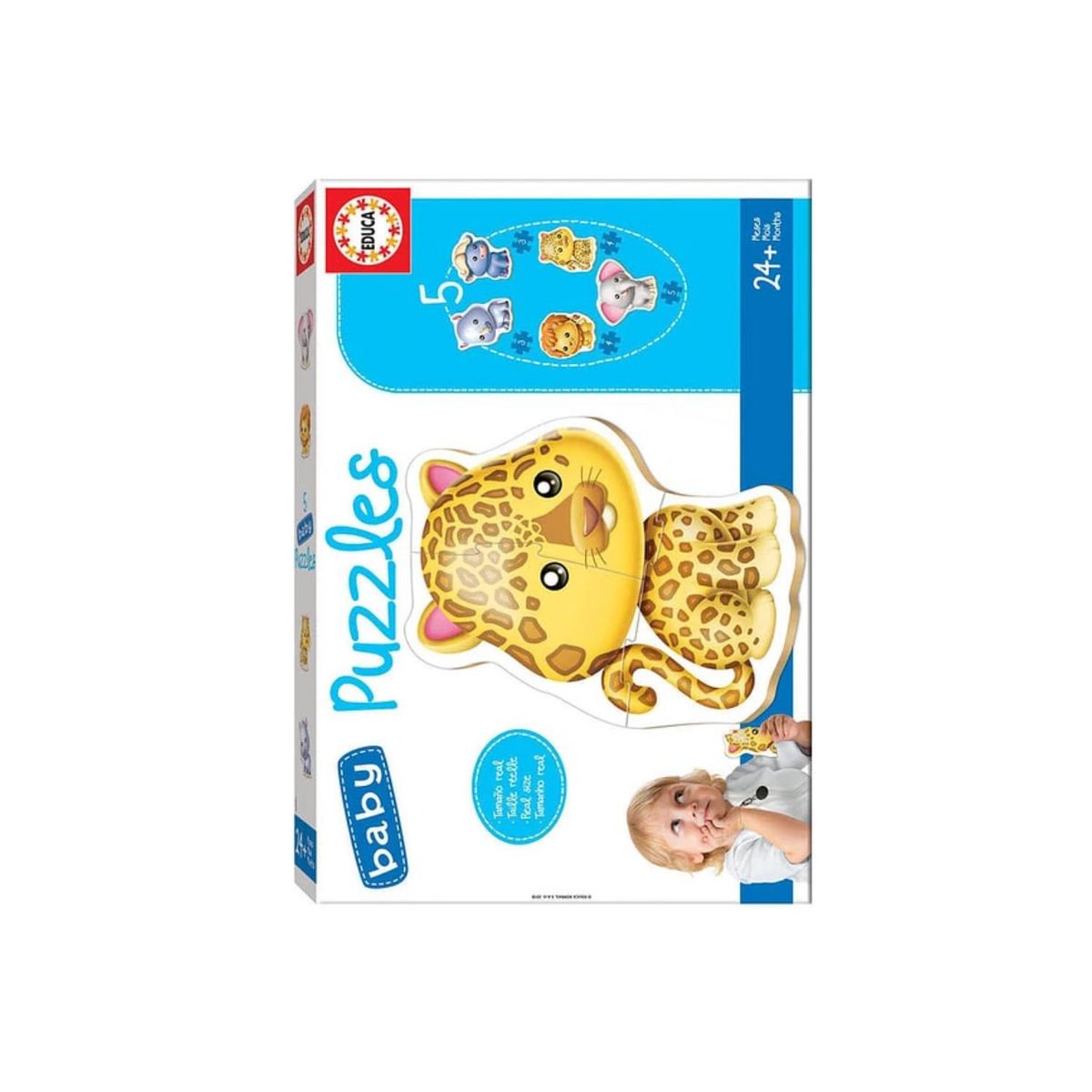 EDUCA - Puzzle baby 2 A 4 Piezas Animales Salvajes - SC