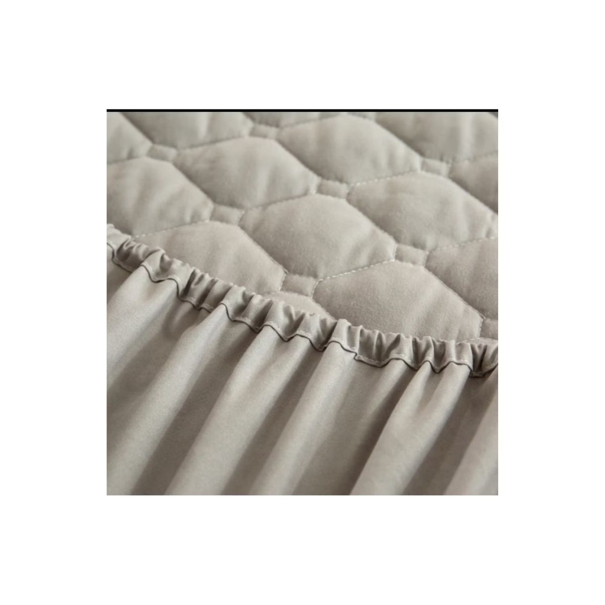 GENERICO - Cubre Colchon de 1 1/2 plazas IMPERMEABLE - Gris