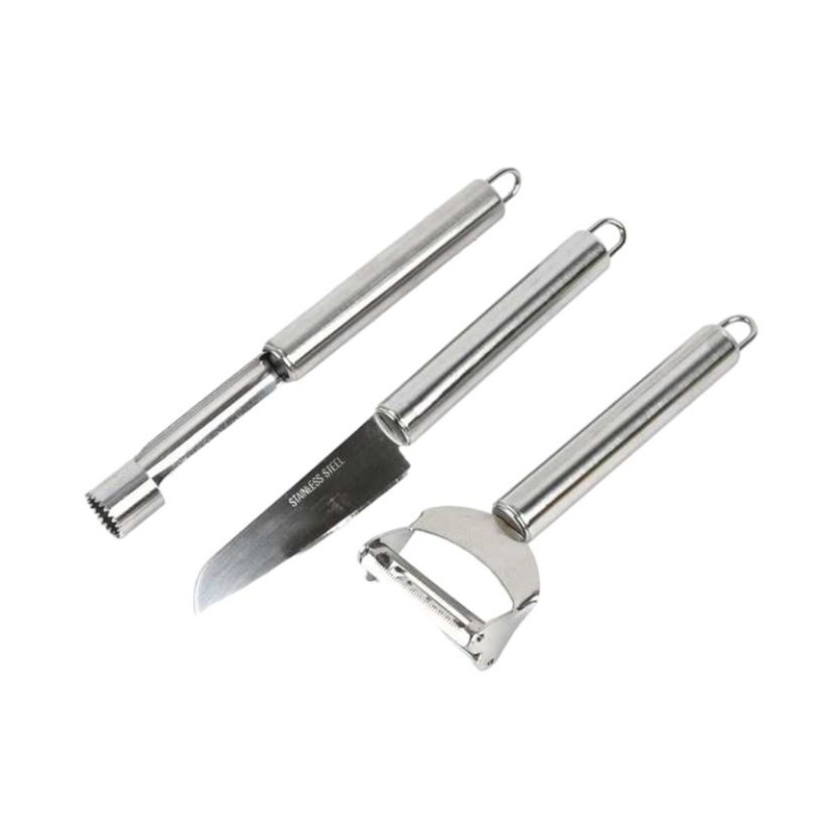 OEM - Set 3 Piezas Cuchillo Descorazonador y Pelador