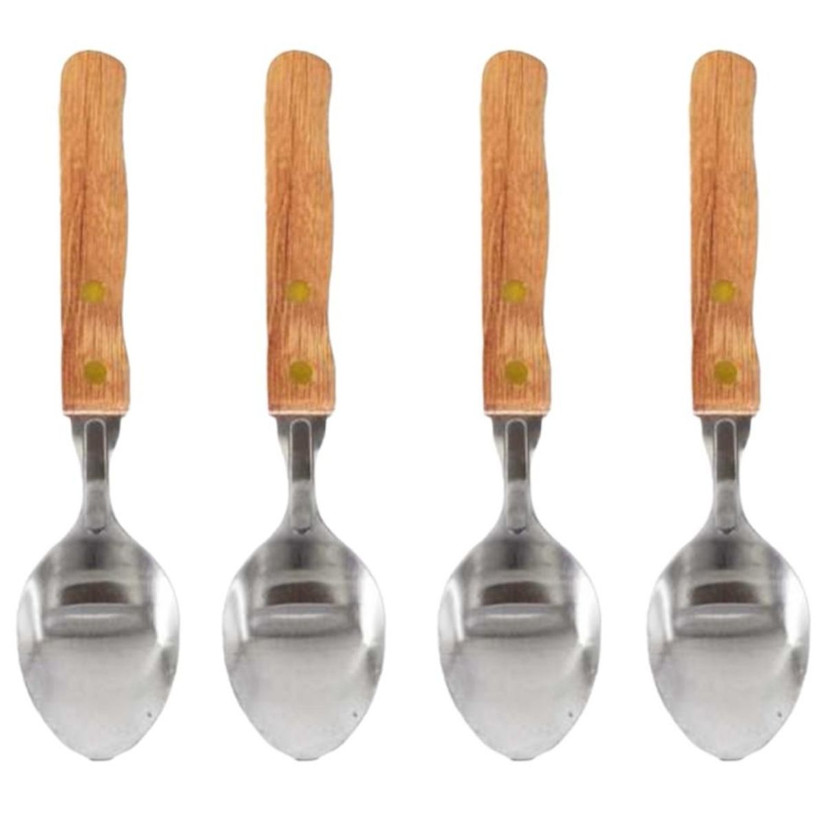 OEM - Set 4 Cucharas Mango de Madera