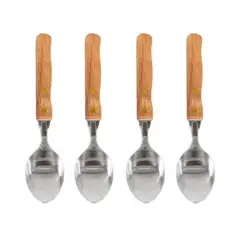 OEM - Set 4 Cucharas Mango de Madera