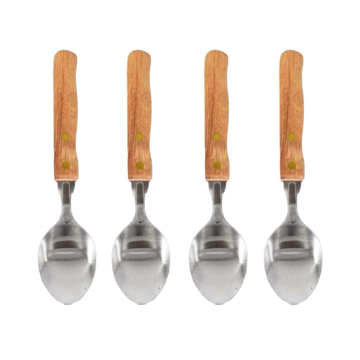OEM - Set 4 Cucharas Mango de Madera