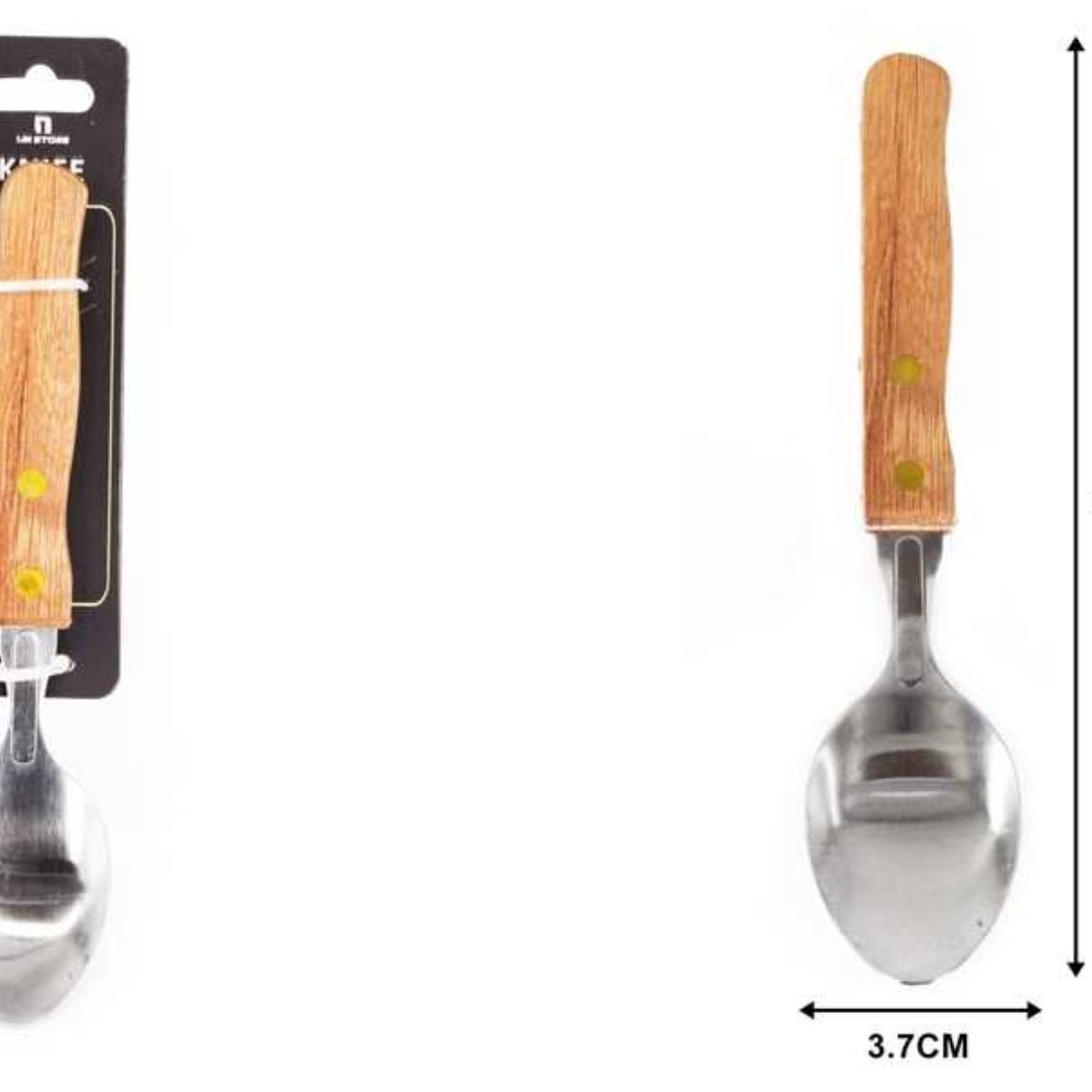 OEM - Set 4 Cucharas Mango de Madera