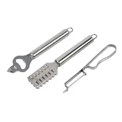 OEM - Set 3 Piezas Destapador Pelador Y Removedor De Escamas