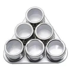 OEM - Plato Porta Especieros Condimentos 6 Piezas
