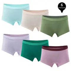 GIOVACCHINO - Pack de 6 Calzones Boxer Pantaleta bambú Mujer.
