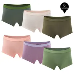 GIOVACCHINO - Pack de 6 Calzones Boxer Pantaleta bambú Mujer.