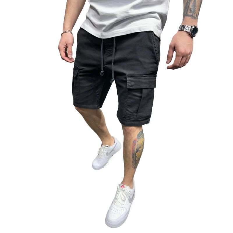 BLWOENS - Pantalones cortos masculinos-Negro