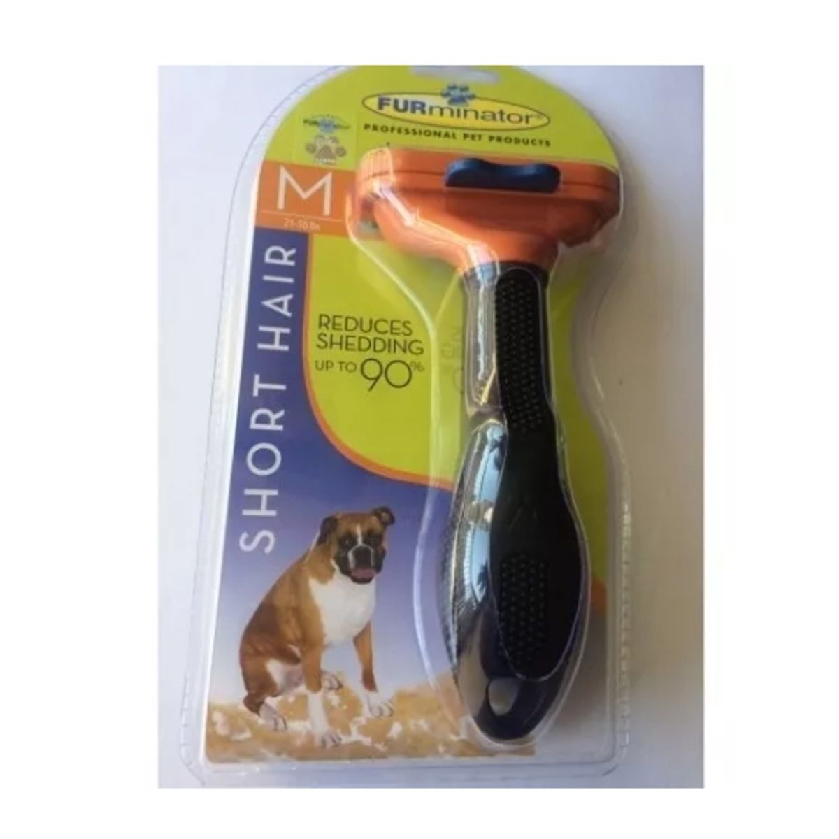 GENERICO - Cepillo Furminator Pelo Largo Naranja