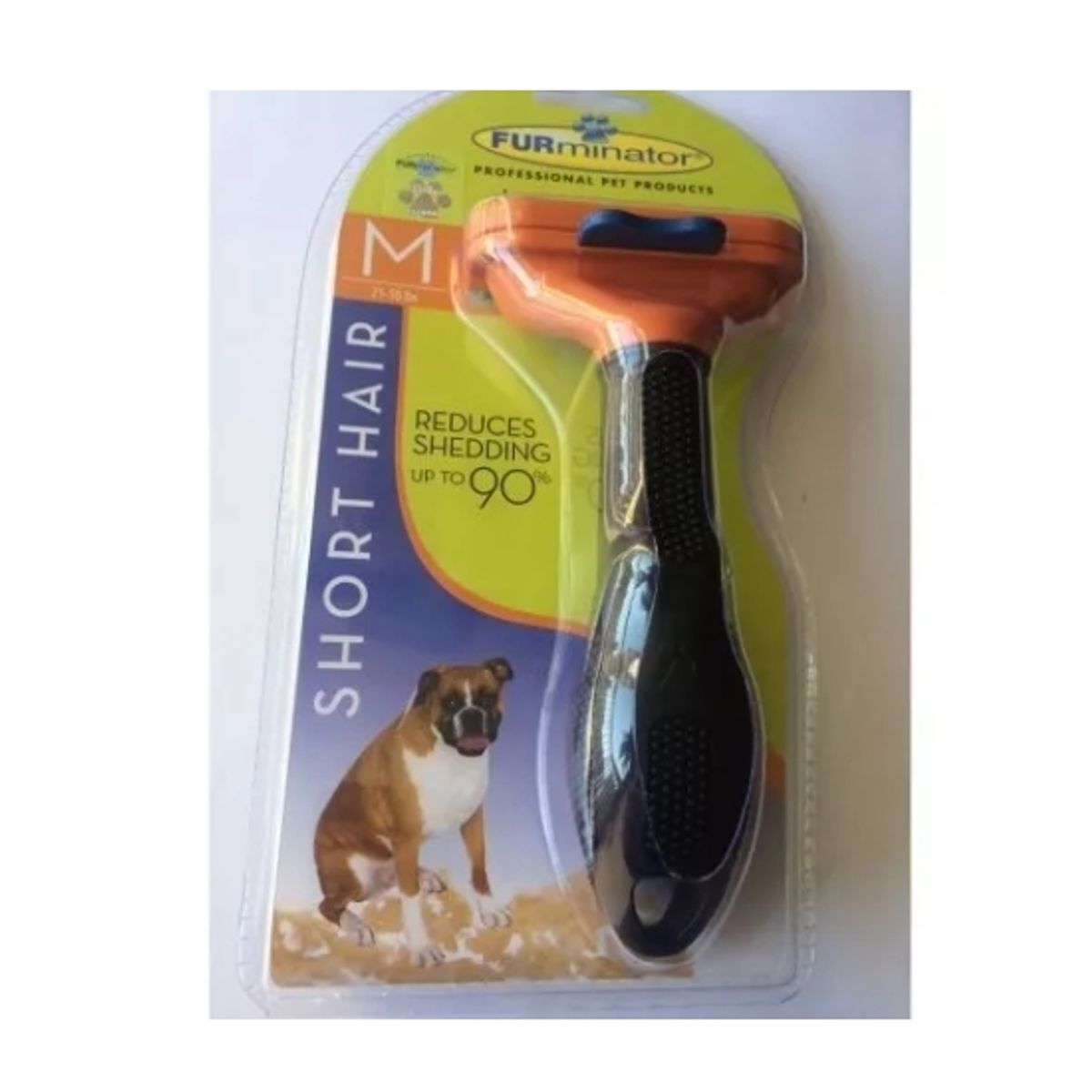 GENERICO - Cepillo Furminator Pelo Largo Naranja