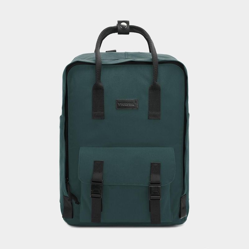 TIGERNU - Mochila Tigernu Juvenil T-B9016 Verde Oscuro 14"