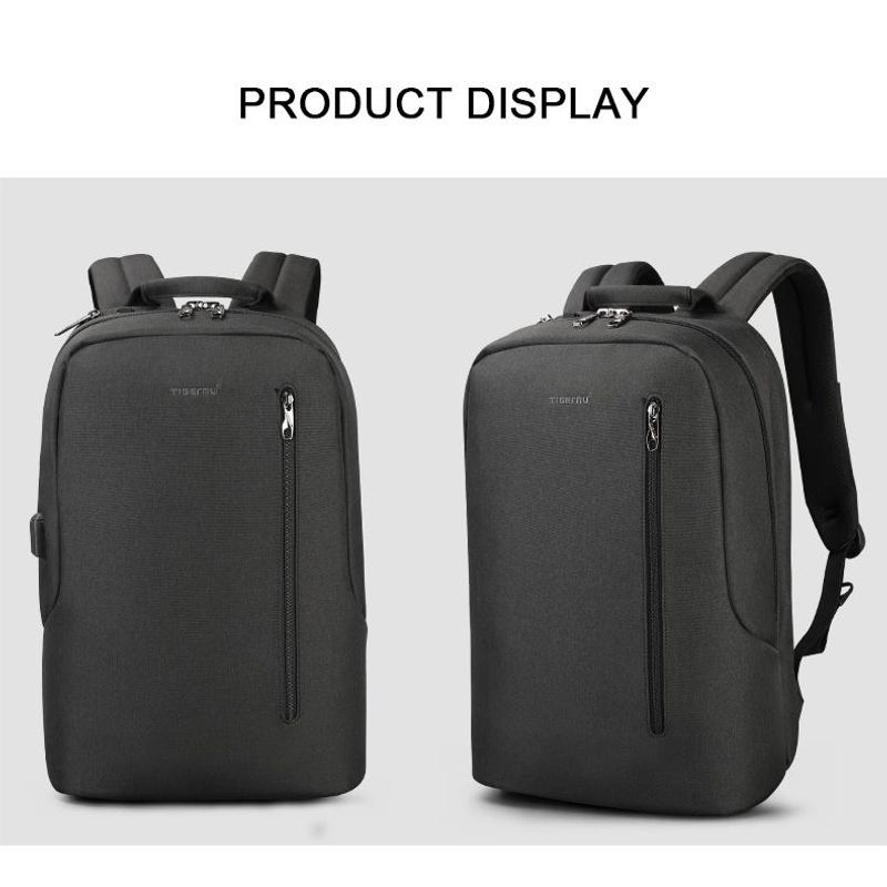 TIGERNU - Mochila Tigernu Ejecutiva T-B3621B Negro/Gris 15.6"