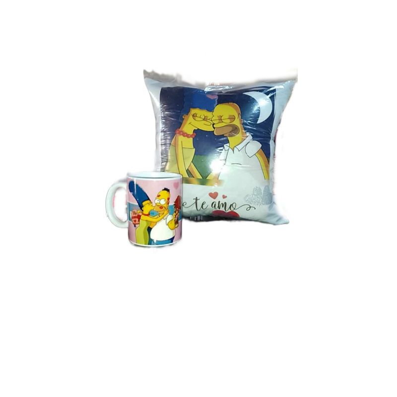 GENERICO - Cojin Almohada Homero y Marge