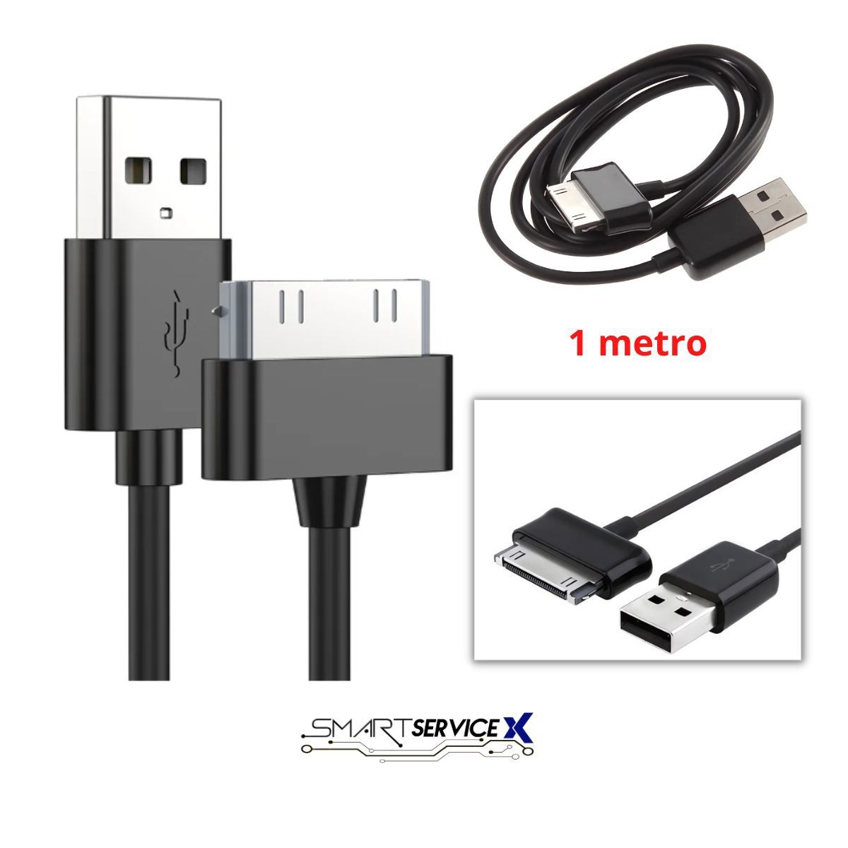 GENERICO - Cable Carga Datos USB para Samsung Galaxy Tab 10,1 "8,9"