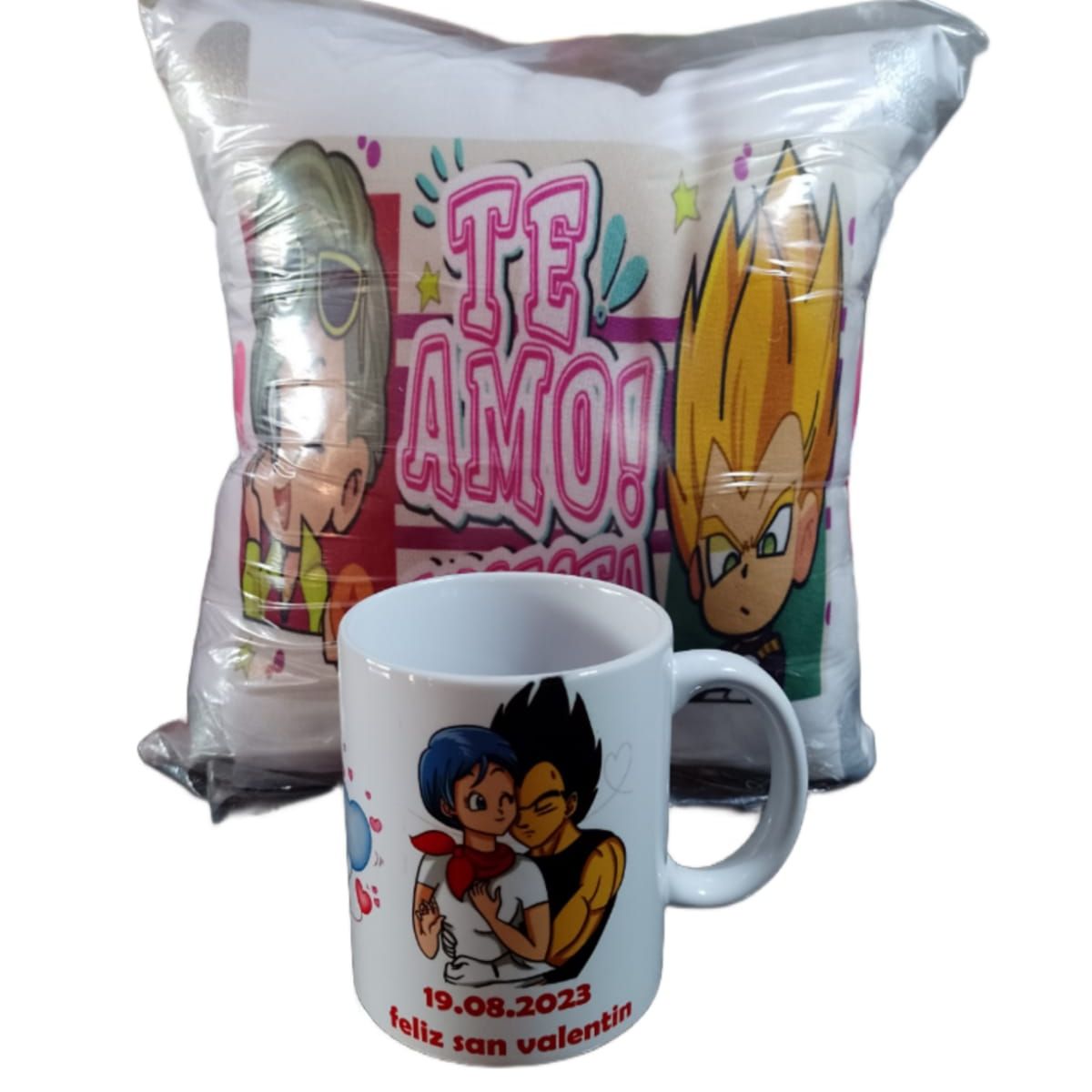 Cojin Almohada Vegeta y Bulma, marca GENERICO - Foto Principal