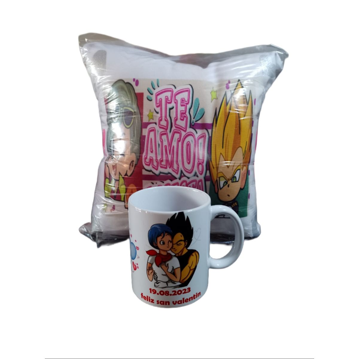 Cojin Almohada Vegeta y Bulma, marca GENERICO - Foto Principal