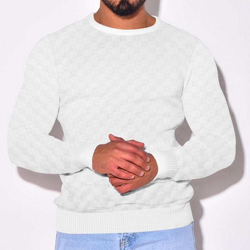 TIOZONEY - Polera Casual Manga Larga Hombre