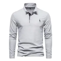 TIOZONEY - Polera de Manga Larga Hombre