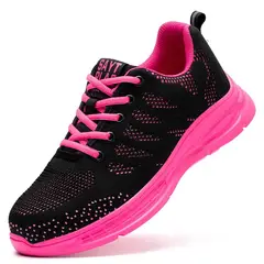 TIOZONEY - Zapatillas de trabajo ligeras y transpirables para mujer