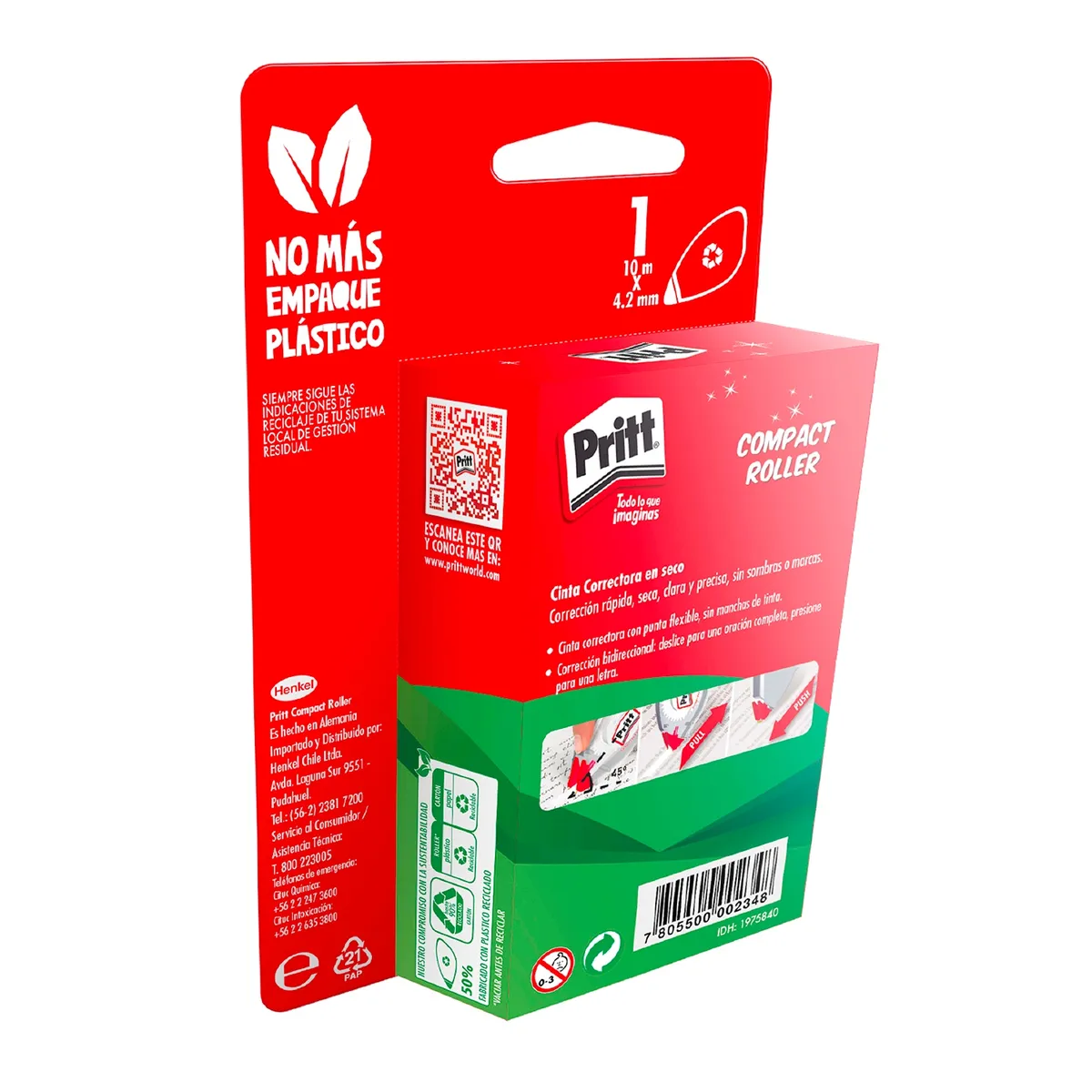 PRITT - Corrector En Cinta Roller 42mm 85 MT Pritt